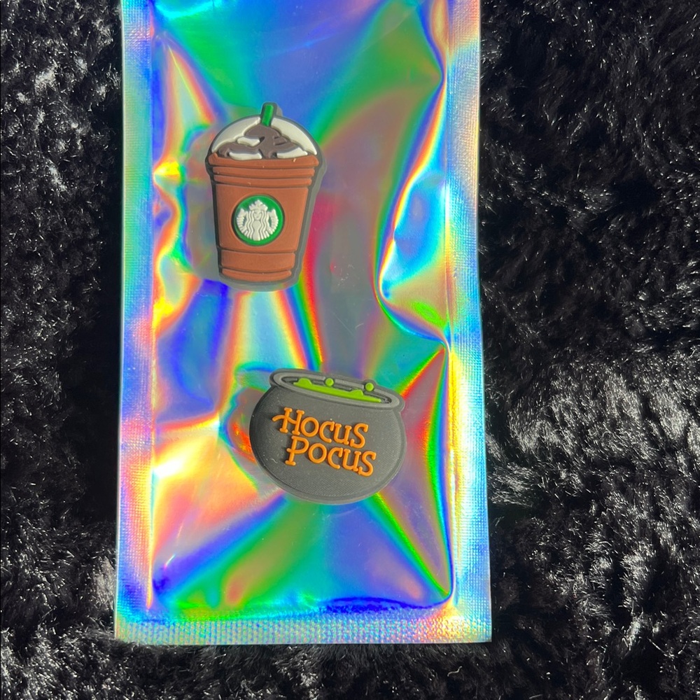 Starbucks Holographic Accessory Set with Coffee and Cauldron Pins